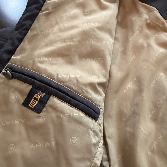 Ariat Quilted Barn Coat Equestrian Riding Jacket Full Split Zip Puffer Women Med - Picture 10 of 13